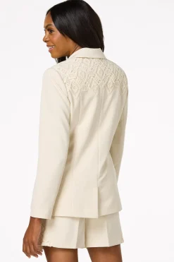 Cato Crochet Trim Blazer> Suiting|Jackets & Vests