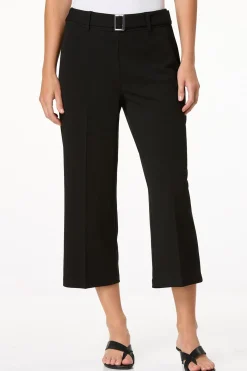 Cato Cropped Crepe Textured Pants> Pants