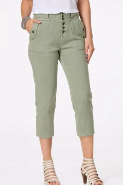 Cato Cropped Green Jeans><noscript><img width=