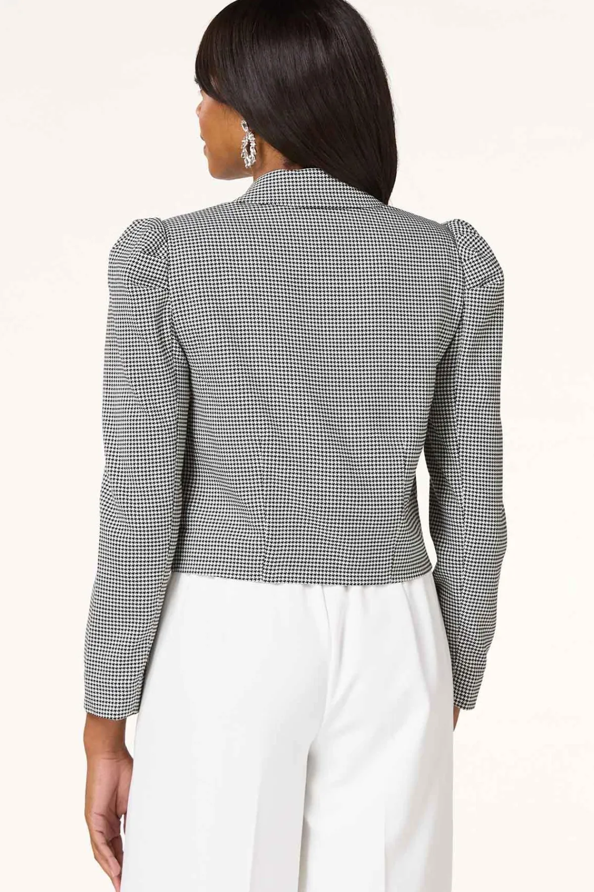 Cato Cropped Houndstooth Blazer> Suiting|Jackets & Vests