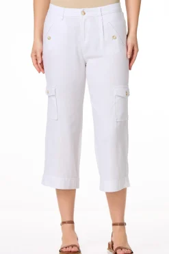 Cato Cropped Linen Cargo Pants> Pants
