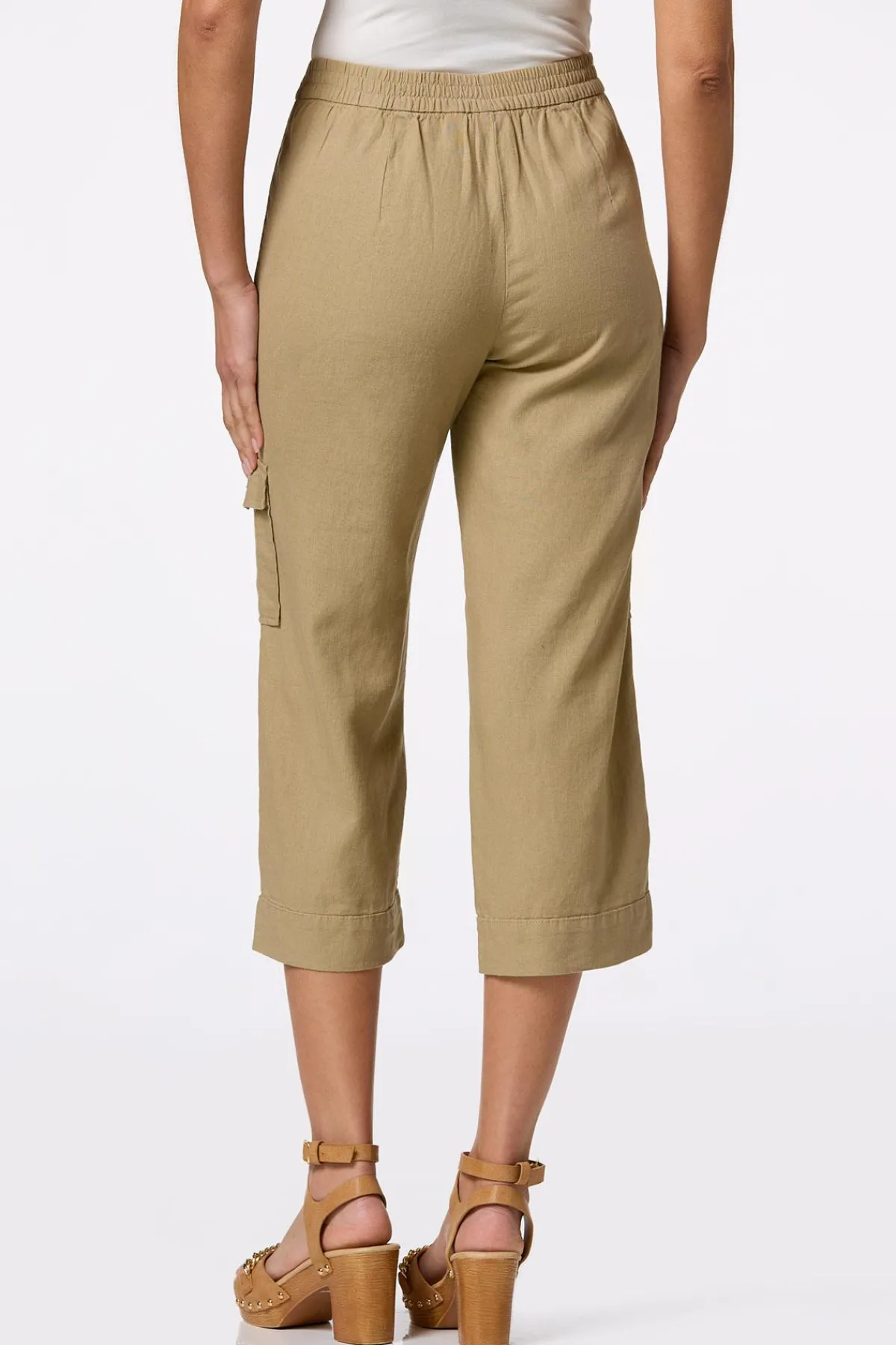 Cato Cropped Linen Cargo Pants> Pants