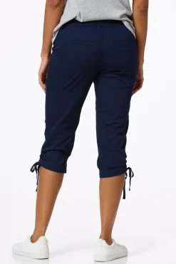Cato Cropped Ruched Hem Utility Pants><noscript><img width=