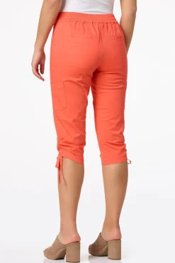 Cato Cropped Ruched Hem Utility Pants><noscript><img width=