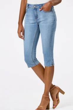 Cato Cropped Slit Hem Skinny Jeans><noscript><img width=