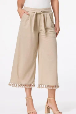 Cato Cropped Tasseled Wide Leg Pants> Pants