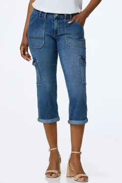 Cato Cropped Utility Jeans> Jeans
