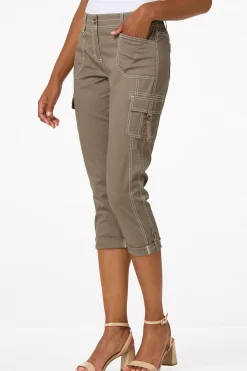 Cato Cropped Utility Pants><noscript><img width=