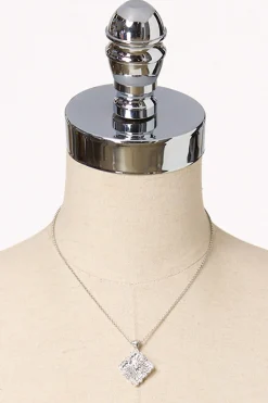 Cato Cubic Zirconia Antique Pendant Necklace> Necklaces