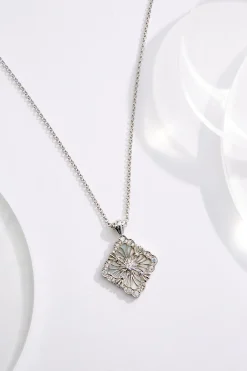 Cato Cubic Zirconia Antique Pendant Necklace><noscript><img width=