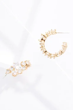 Cato Cubic Zirconia Hoop Earrings> Social Occasion|Earrings