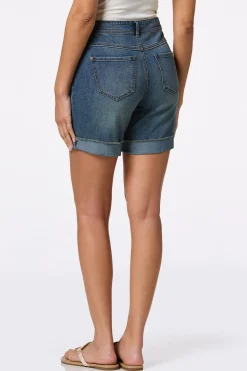 Cato Cuffed Curvy Denim Shorts> Shorts|Jeans