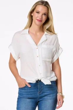 Cato Cuffed Front Pocket Shirt><noscript><img width=