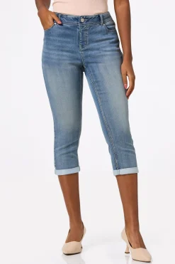 Cato Curvy Skinny Cropped Jeans><noscript><img width=