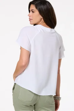 Cato Cutout Chiffon Top><noscript><img width=