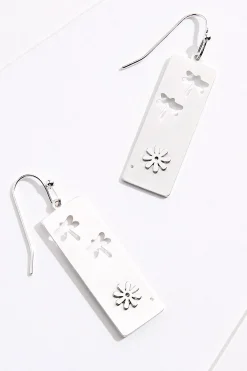 Cato Cutout Dragonfly Rectangle Earrings> Earrings