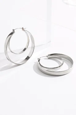 Cato Cutout Layered Hoop Earrings> Earrings