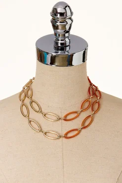 Cato Cutout Oval Link Necklace> Necklaces