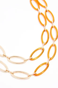Cato Cutout Oval Link Necklace><noscript><img width=