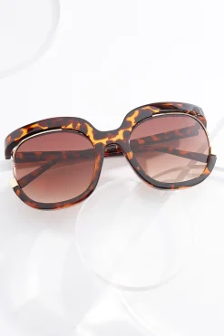 Cato Cutout Side Tortoise Sunglasses> Sunglasses