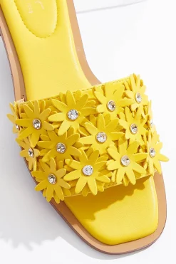 Cato 3d Flower Slide Sandals> Sandals|Flats