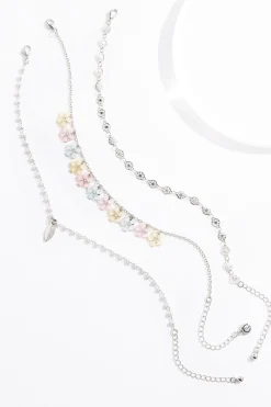 Cato Daisy Charm Anklet Set> Anklets