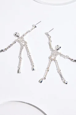 Cato Dancing Skeleton Earrings> Earrings
