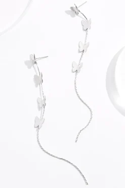 Cato Delicate Linear Butterfly Earrings> Earrings