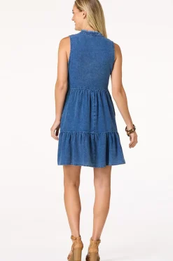 Cato Denim Babydoll Dress> Dresses