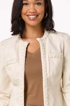 Cato Denim Braided Trim Jacket><noscript><img width=