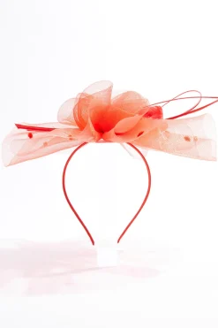 Cato Dot Mesh Feather Fascinator> Hats & Hair