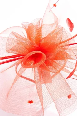 Cato Dot Mesh Feather Fascinator><noscript><img width=