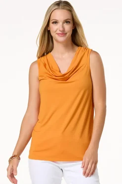Cato Draped Front Tank> Tops