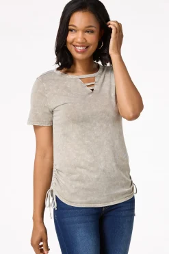 Cato Drawstring Side Tee><noscript><img width=