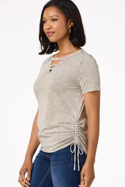 Cato Drawstring Side Tee><noscript><img width=
