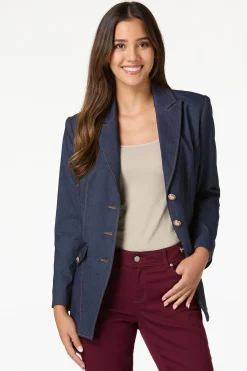 Cato Dressy Denim Blazer> Suiting|Jackets & Vests