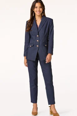 Cato Dressy Denim Blazer><noscript><img width=