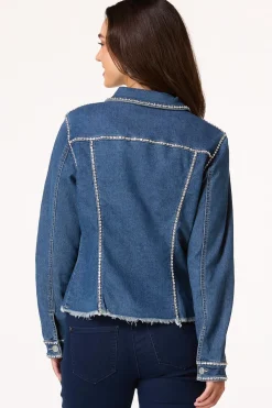 Cato Embellished Denim Jacket> Jackets & Vests|Jeans