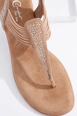 Cato Embellished Stretch Sandals><noscript><img width=