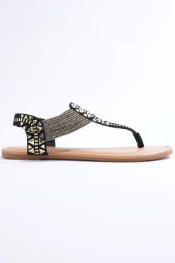 Cato Embellished Stretch Thong Sandals> Sandals|Flats