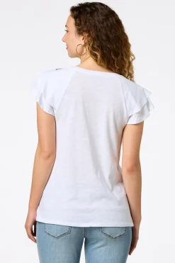 Cato Embroidered Blossom Top> Tops