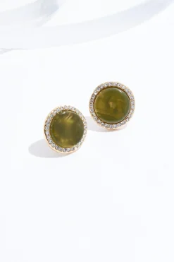 Cato Everyday Lucite Button Earrings> Earrings