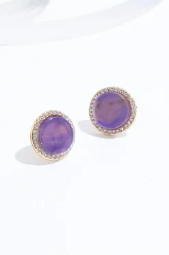 Cato Everyday Lucite Button Earrings> Earrings