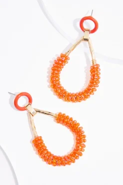 Cato Everyday Seed Bead Tear Earrings> Earrings