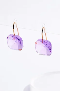 Cato Faceted Square Dangle Earrings> Earrings