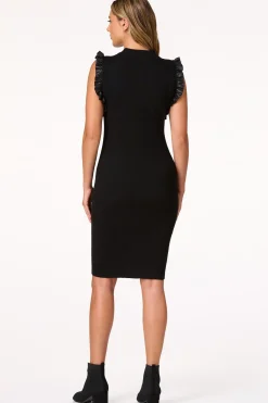 Cato Faux Ruffled Sleeve Sweater Dress> Dresses