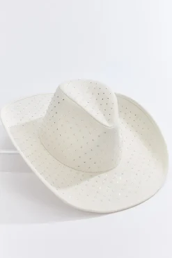 Cato Faux Suede Rhinestone Western Hat> Hats & Hair