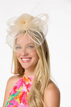 Cato Feather Pearl Veil Fascinator><noscript><img width=