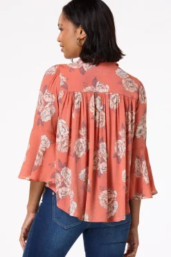 Cato Fiery Floral Shirt> Tops