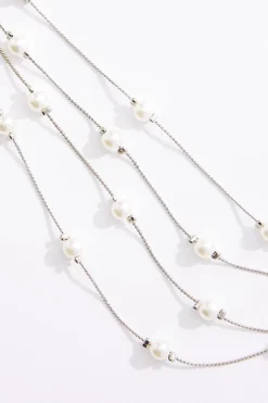 Cato Floating Pearl Layered Necklace Set><noscript><img width=